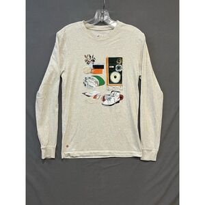 Nike Air Jordan Flight Artist Shirt Men's Extra Small Ivory Heather DV1474-141